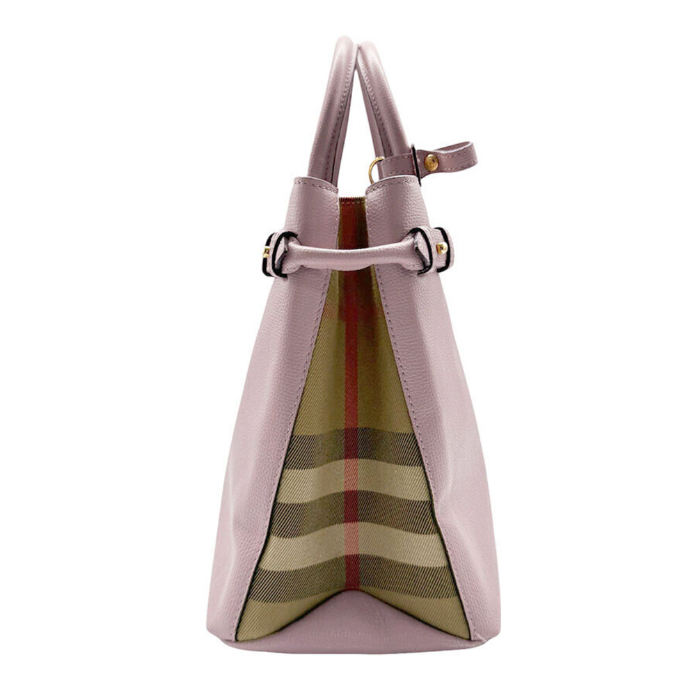 Burberry Pink Leather Shoulder Handbag Bag - Picture 1 of 4